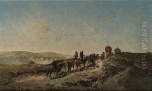En Suivant Les Palanquins by Victor Pierre Huguet