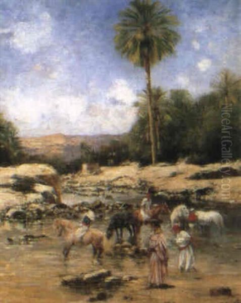 Orientalische Flusslandschaft - view 1