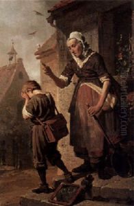 Motherly Admonition by Jan Derk Huibers