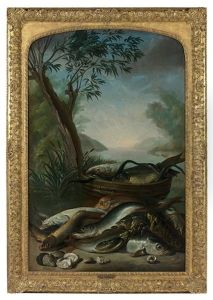 La Peche Et La Chasse by Pierre Nicolas Huilliot