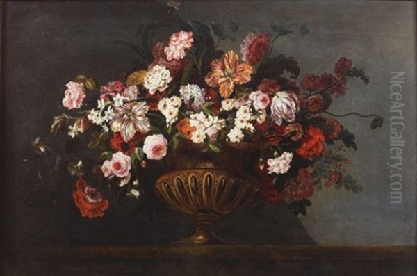 Bouquet De Fleurs Sur Un Entablement - view 1