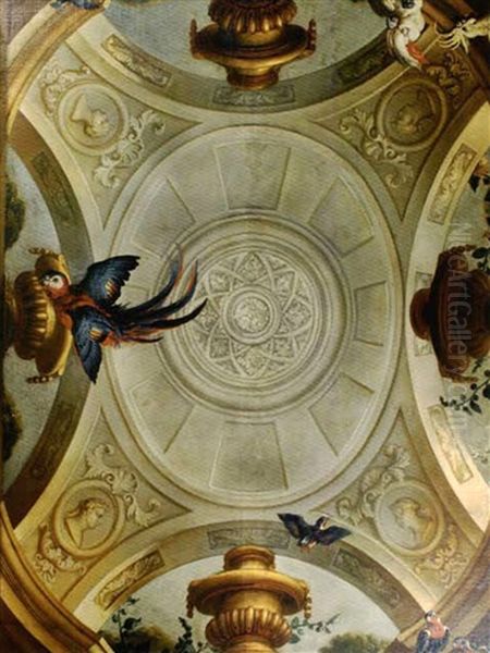 Plafond Aux Perroquets Et Aux Oiseaux - view 1