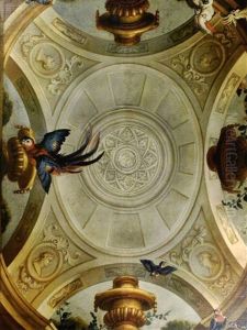 Plafond Aux Perroquets Et Aux Oiseaux by Pierre Nicolas Huilliot