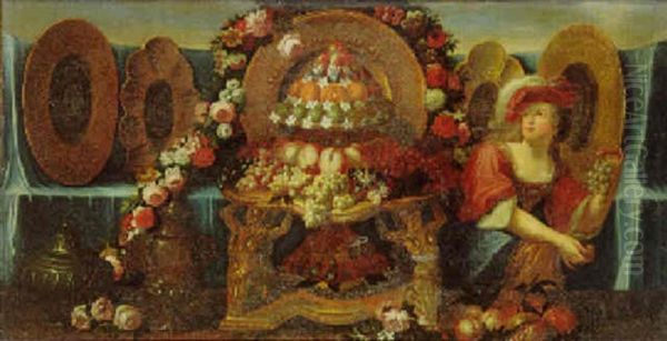 Grand Buffet De Fruits Et Orfevrerie - view 1