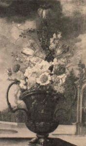 A Still Life Of A Crown Imperial And Other Flowers In An Urn, A Garden Beyond