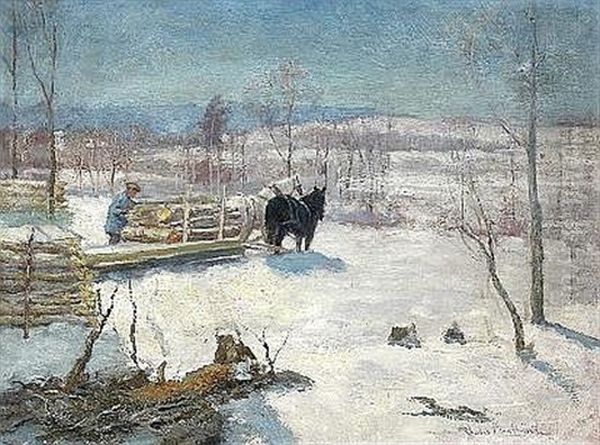 Logging In New England, Winter - view 1