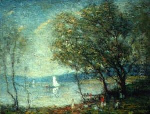 Summer Day By The Shore by Charles Allen Hulbert