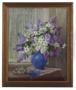Still Life Of Lilacs And Narcissus