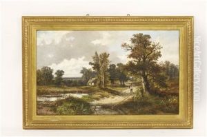 On The Road Between Ewhurst And Shere, Surrey, by Abraham Hulk the Elder