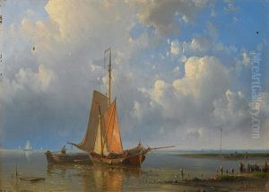 Kustenfischer Am Ufer by Abraham Hulk the Elder