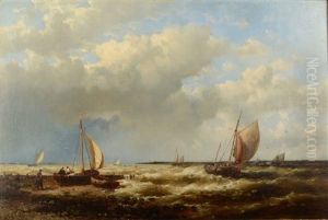 Shipping Off The Dutch Coast by Abraham Hulk the Elder