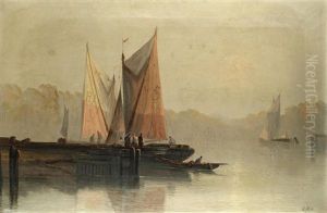 Morning On The Medway by Abraham Hulk the Elder