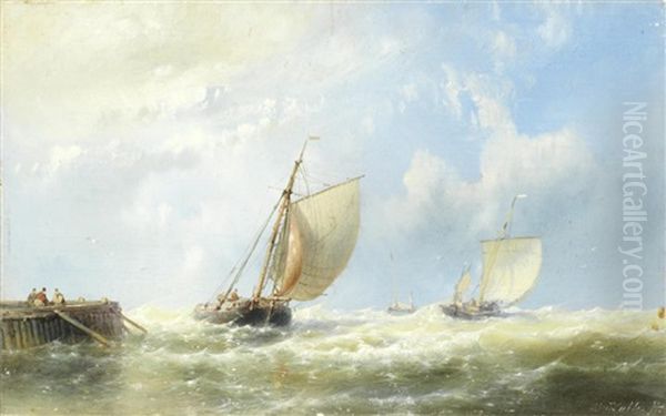 Sailing Boats Off The Jetty - view 1