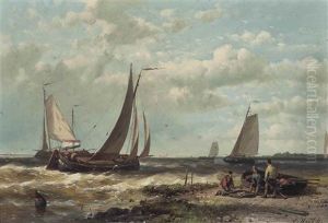Fishing Boats On Choppy Waters