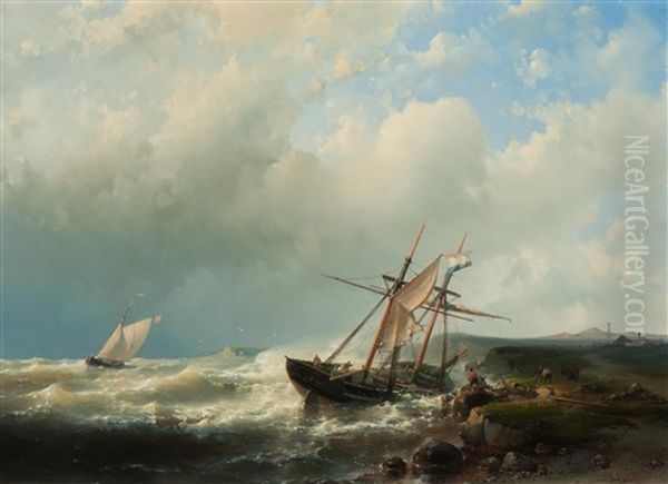 Shipwreck Of A Dutch Ship On The English Coast - view 1