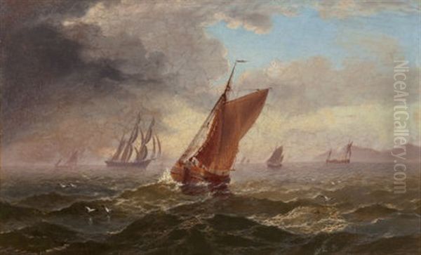 Sailing In A Stiff Breeze, 1883 - view 1