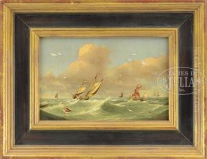 Marine Scene by Abraham Hulk the Elder