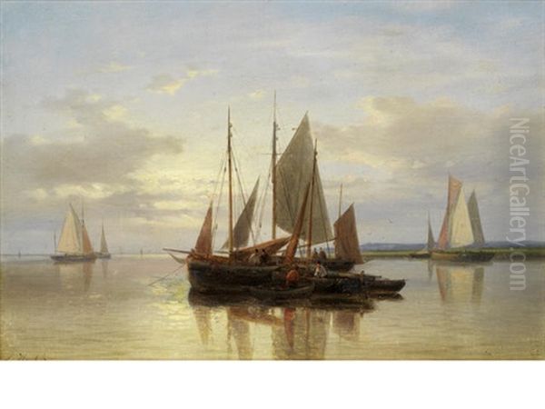 Fishing Boats In Calm Water - view 1