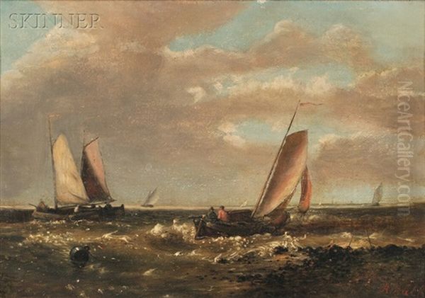 Sailboats At Low Tide - view 1