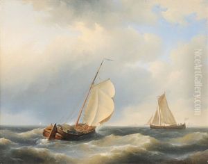 Coasters On Sea by Abraham Hulk the Elder
