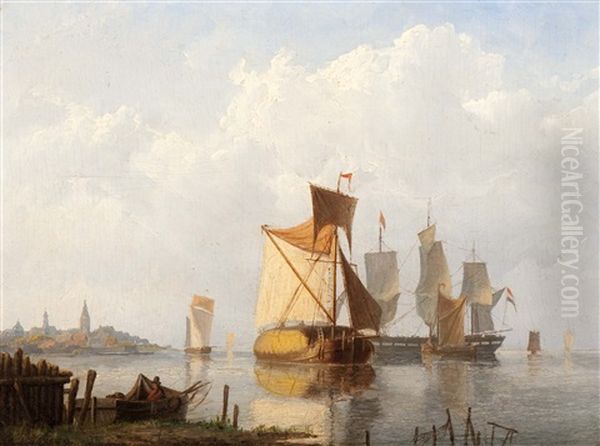 Schepen Op De Zuiderzee - view 1