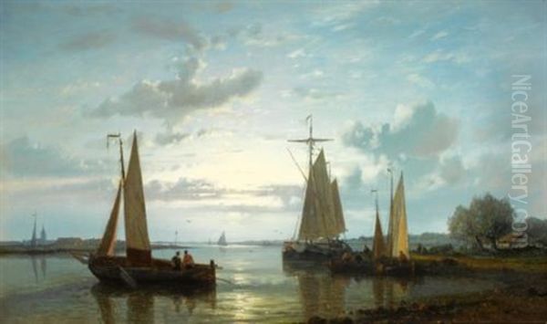 Fishing Boats On The Scheldt - view 1