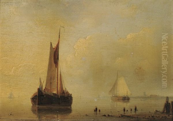 Sailing Boats In A Calm (+ Sailing Boats Off The Coast In A Stiff Breeze; 2 Works) - view 1