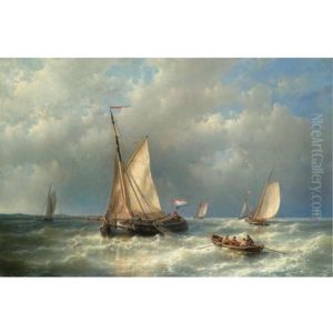 Stormy Sea With Ships Stormy Sea With Ships