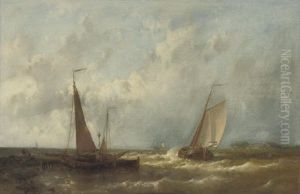 Shipping On A Choppy Sea by Abraham Hulk the Elder