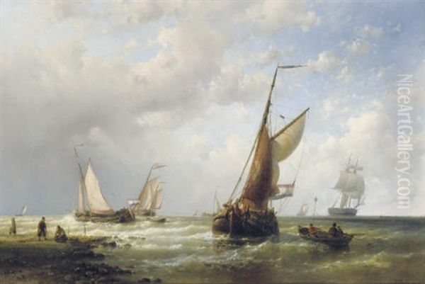A Busy Dutch Waterway - view 1