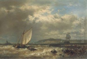 Rowing Out In A Stiff Breeze by Abraham Hulk the Elder
