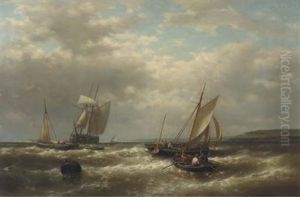 Shipping On A Blustery Day by Abraham Hulk the Elder
