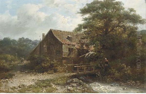 Chatting By The Watermill - view 1
