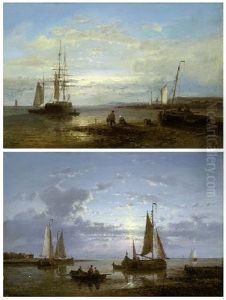 Kustenlandschaft Mit Seglern (+ Another Similar; 2 Works) Kustenlandschaft Mit Seglern (+ Another Similar; 2 Works)