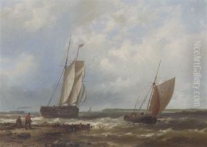 Shipping In An Estuary by Abraham Hulk the Elder