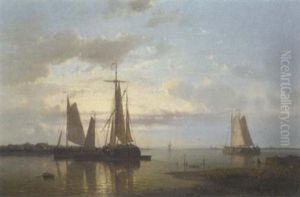 Shipping In A Calm Estuary