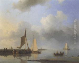 Shipping In A Calm by Abraham Hulk the Elder