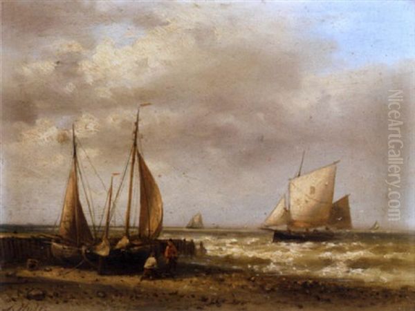 Shipping Off The Dutch Coast - view 1