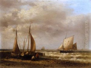 Shipping Off The Dutch Coast by Abraham Hulk the Elder