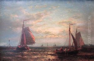 Fishermen At Work by Abraham Hulk the Elder