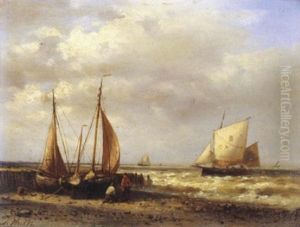 Bateaux De Peche A Maree Basse
