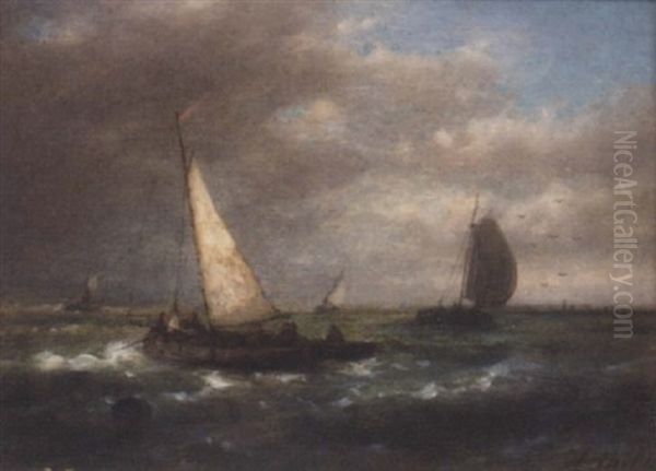 Barges In A Stiff Breeze - view 1