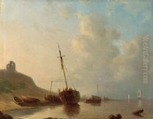 Shipping At Low Tide by Abraham Hulk the Elder