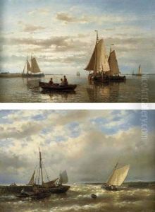 Shipping In A Calm by Abraham Hulk the Elder