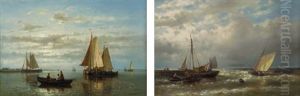 Shipping In A Calm by Abraham Hulk the Elder