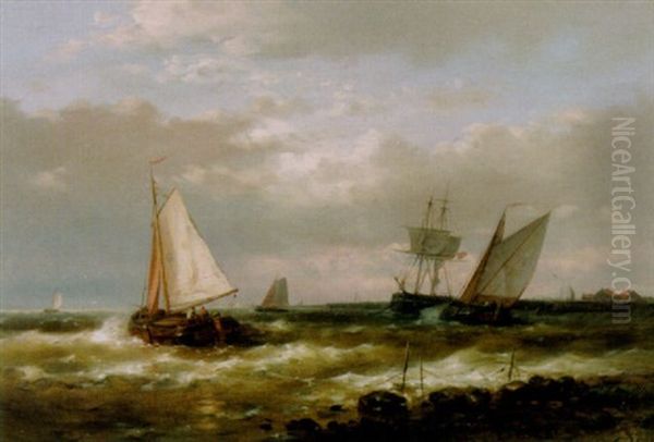 Kustlandskap Med Segelfartyg - view 1