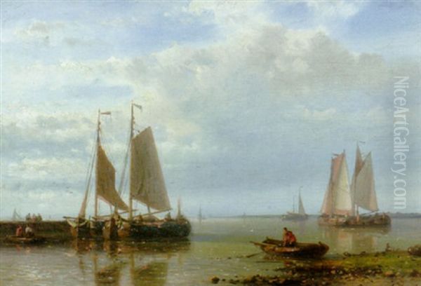 Shipping In A Calm Estuary - view 1