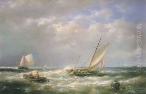 Shipping Off The Coast by Abraham Hulk the Elder