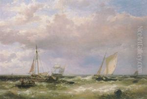 Shipping In A Swell by Abraham Hulk the Elder