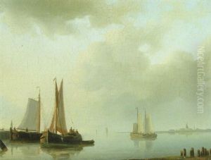 Shipping At Anchor In A Calm Shipping At Anchor In A Calm
